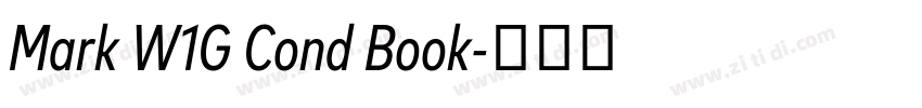 Mark W1G Cond Book字体转换 Mark W1G Cond Book字体转换